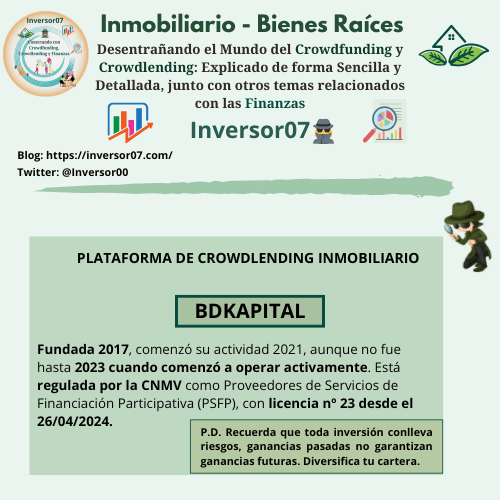BDKAPITAL - PLATAFORMA DE CROWDLENDING INMOBILIARIO