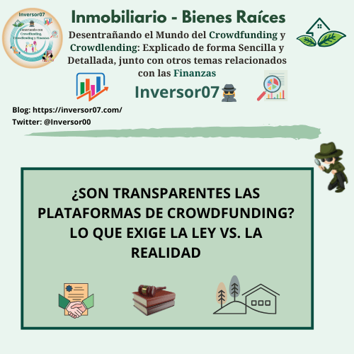 ¿SON TRANSPARENTES LAS PLATAFORMAS DE CROWDFUNDING? LO QUE EXIGE LA LEY VS. LA REALIDAD